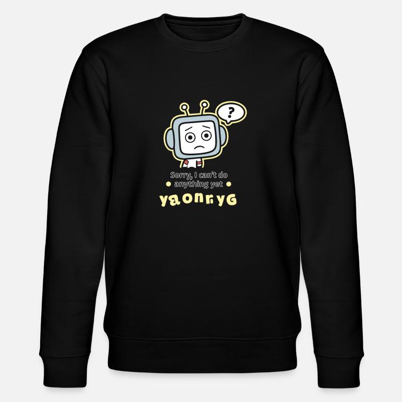 TUT MIR LEID - Stanley/Stella Unisex Bio-Sweatshirt CHANGER  - Schwarz