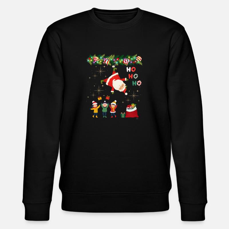 Weihnachtsmann, Weihnachten, Geschenke - Stanley/Stella Unisex Bio-Sweatshirt CHANGER - Schwarz
