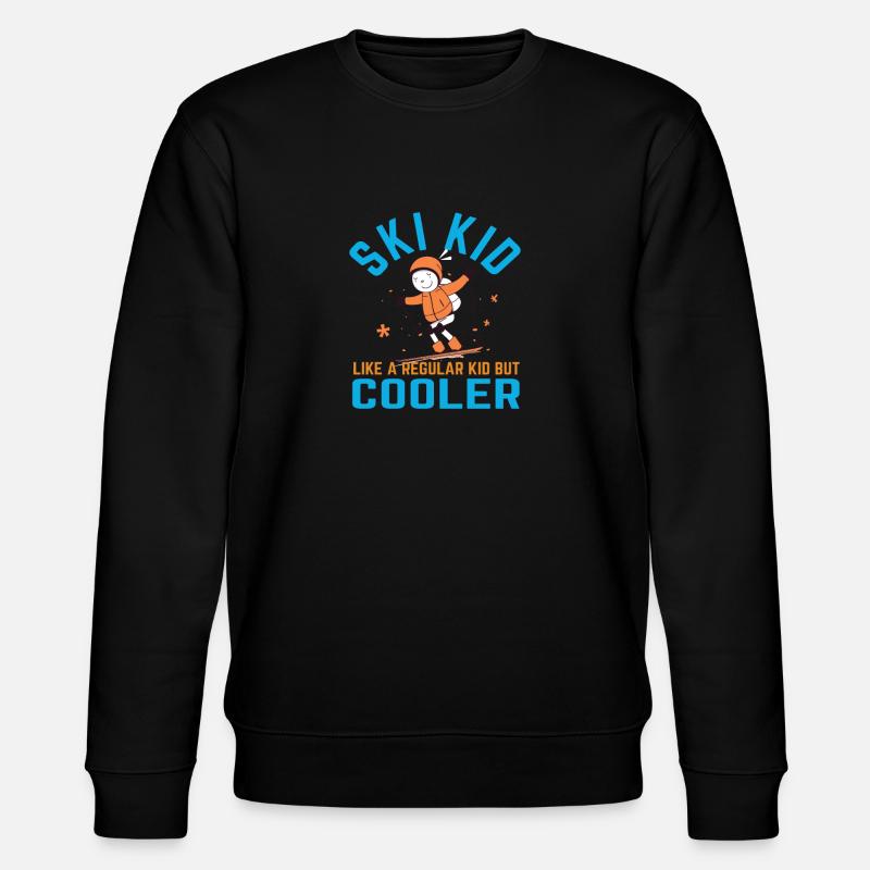 Ski Kid - Stanley/Stella Unisex Bio-Sweatshirt CHANGER  - Schwarz