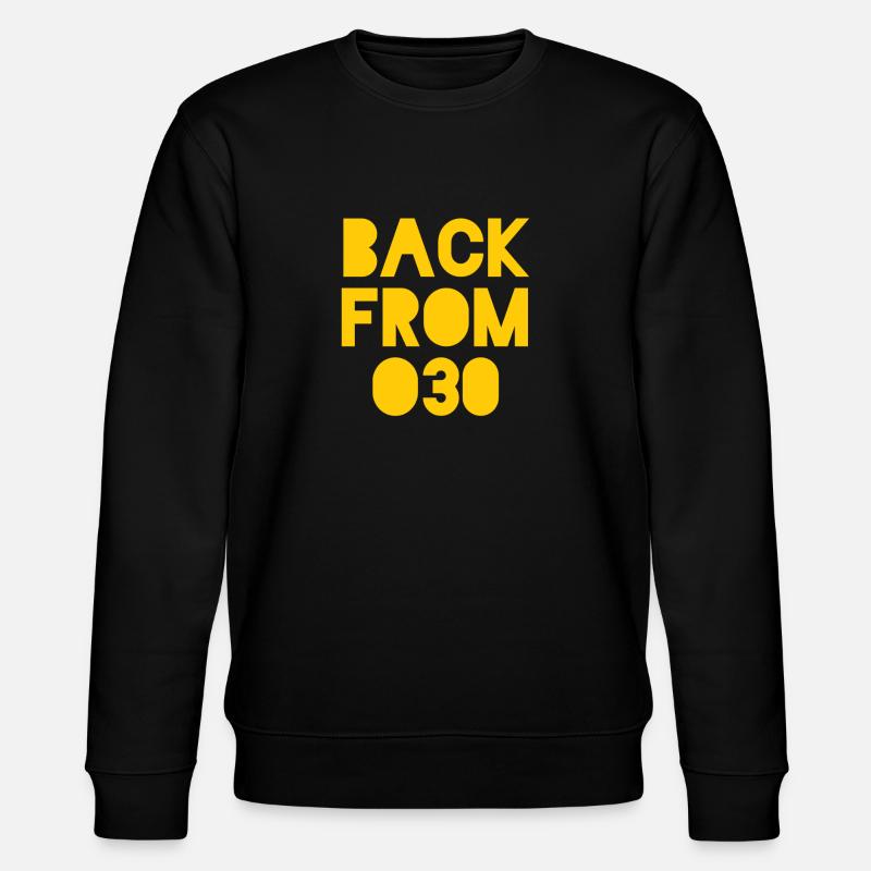 Back from 030 Berlin - Stanley/Stella Unisex Bio-Sweatshirt CHANGER  - Schwarz