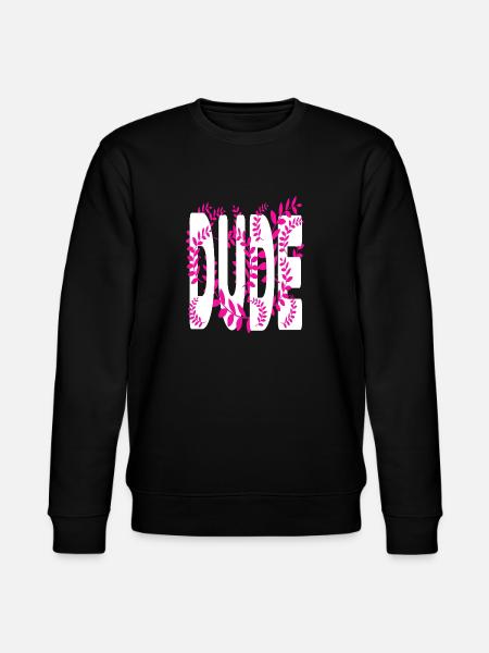 Hawaii style text Dude - Stanley/Stella CHANGER Unisex Organic Sweatshirt - black