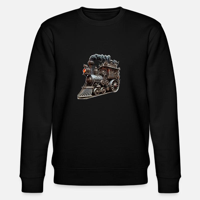 VIEUX TRAIN - Sweat bio CHANGER Stanley/Stella Unisexe - noir
