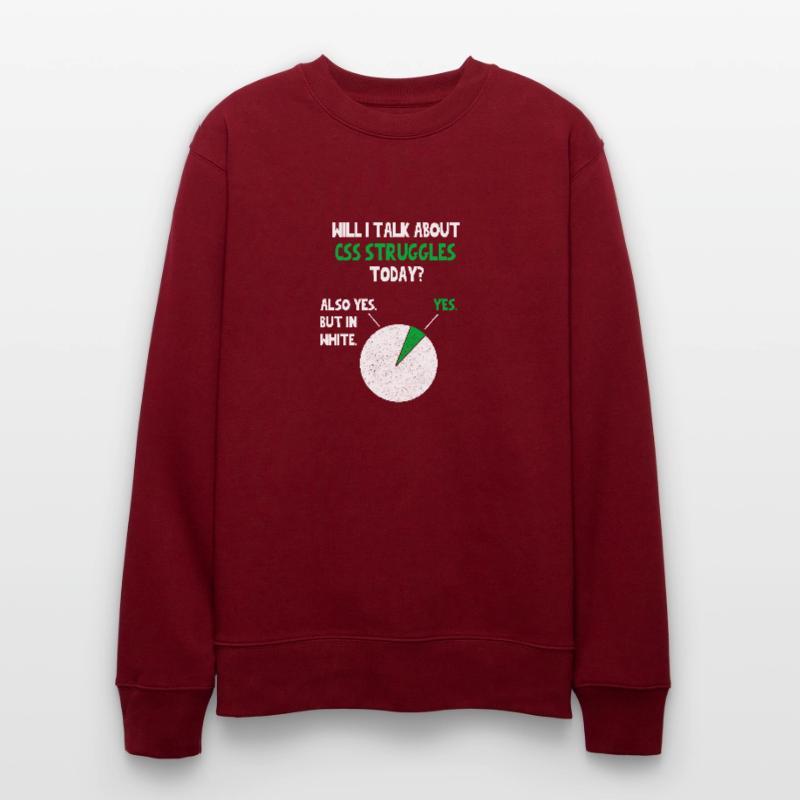 Coder Web Developer Programmer Will I talk about F Stanley/Stella Unisex Bio-Sweatshirt CHANGER 