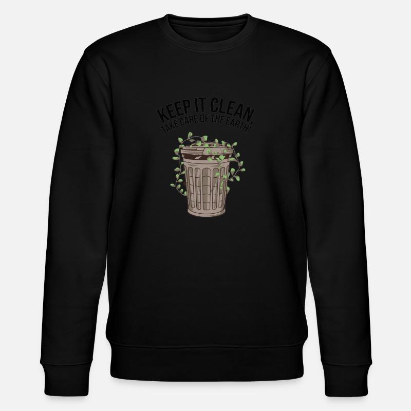 GARBAGE CANS - Stanley/Stella CHANGER Unisex Organic Sweatshirt - black