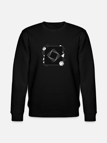 Geometric Shapes Abstract Art Geometric - Stanley/Stella CHANGER Unisex Organic Sweatshirt - black
