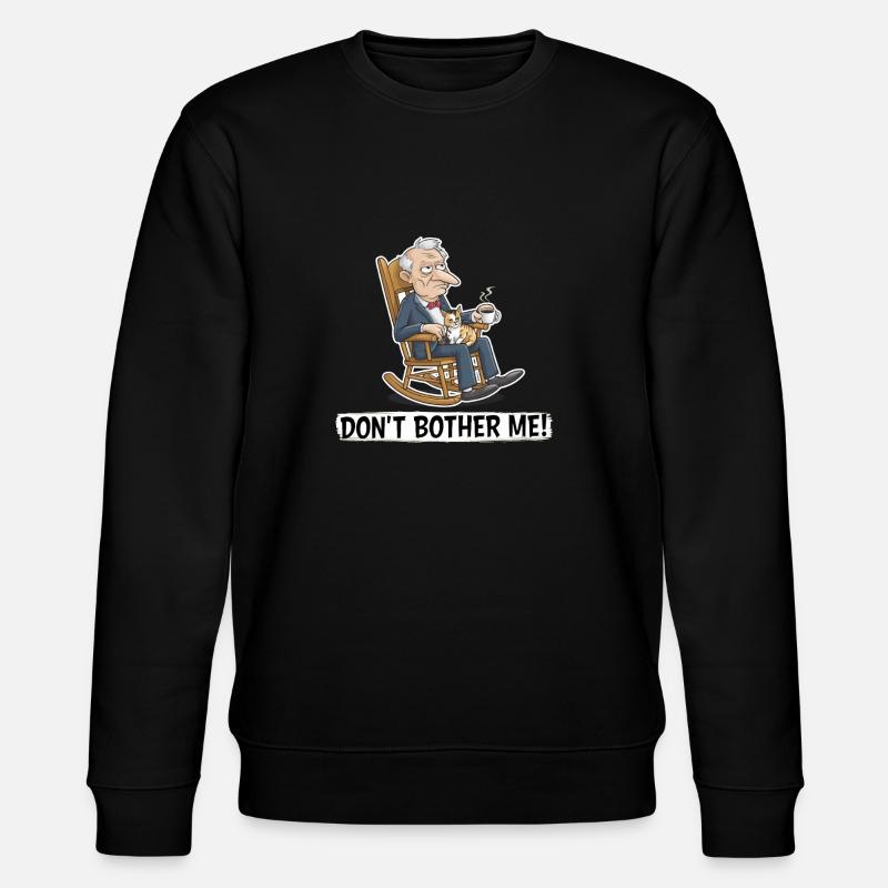 GRUMPY OLDMAN - Stanley/Stella CHANGER Unisex Organic Sweatshirt - black