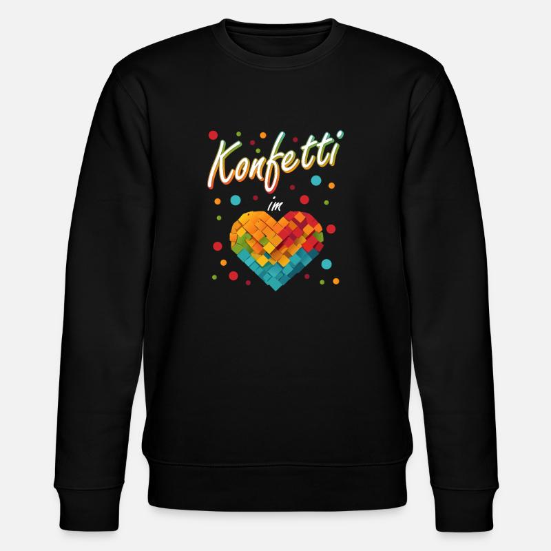 confettis carnaval carnaval design amusant - Sweat bio CHANGER Stanley/Stella Unisexe - noir