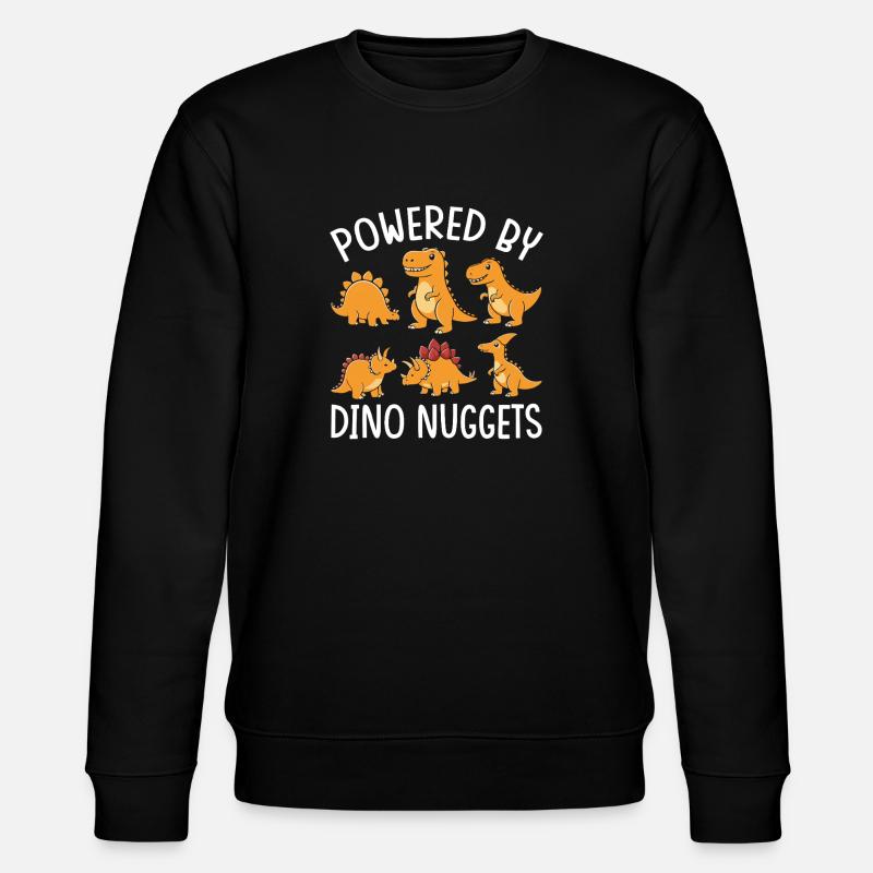 Powered by Dino Nuggets - Stanley/Stella CHANGER Unisex Organic Sweatshirt - black