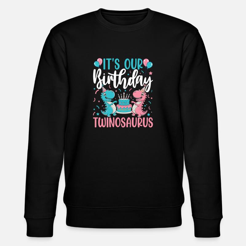 Twinosaurus Dino Anniversaire - Sweat bio CHANGER Stanley/Stella Unisexe - noir