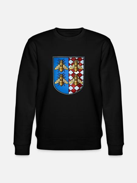 Wappen Bienen - Stanley/Stella Unisex Bio-Sweatshirt CHANGER - Schwarz