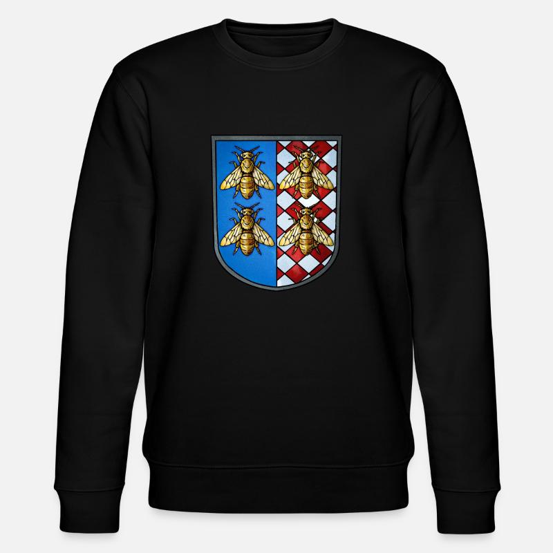 Wappen Bienen - Stanley/Stella Unisex Bio-Sweatshirt CHANGER  - Schwarz