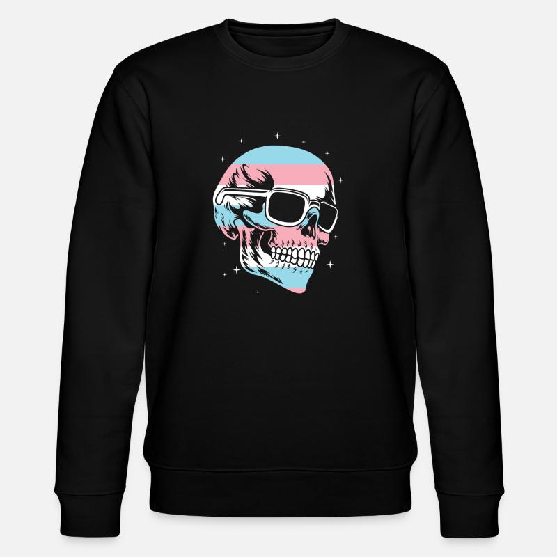 Transgender Trans LGBT Pride - Stanley/Stella CHANGER Unisex Organic Sweatshirt - black