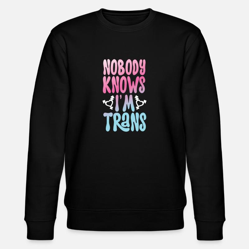 Transgender Trans LGBT Pride - Stanley/Stella CHANGER Unisex Organic Sweatshirt - black
