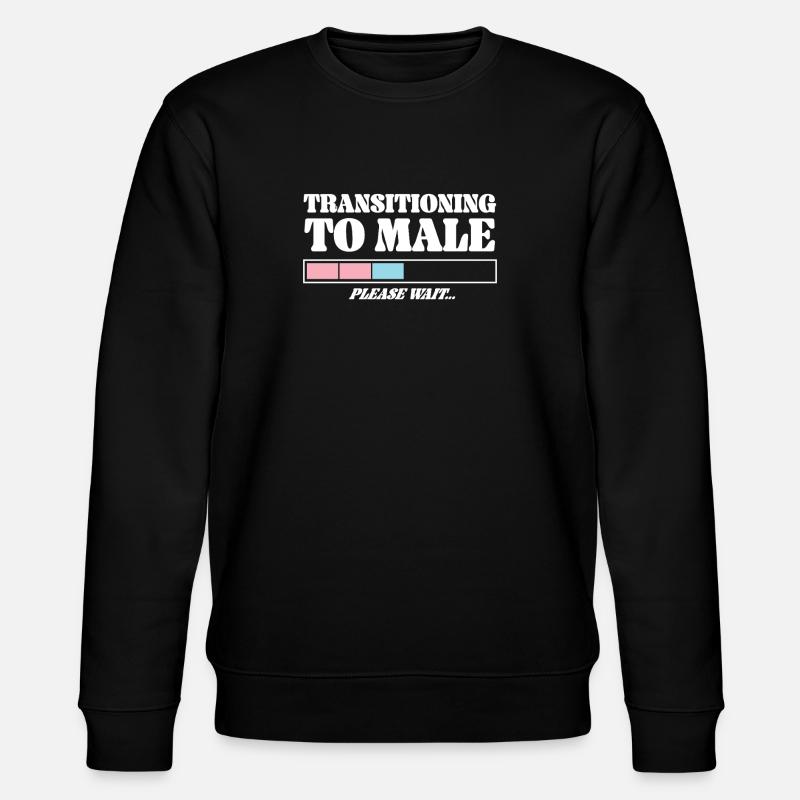 Transgender Trans LGBT Pride - Stanley/Stella Unisex Bio-Sweatshirt CHANGER  - Schwarz