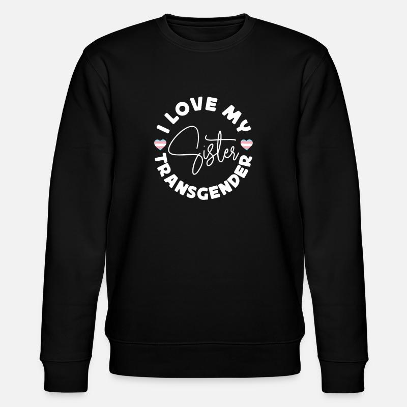 Transgender Trans LGBT Pride - Stanley/Stella CHANGER Unisex Organic Sweatshirt - black