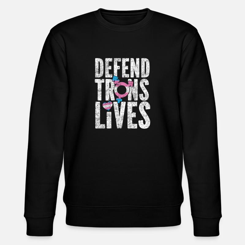 Transgender Trans LGBT Pride - Stanley/Stella Unisex Bio-Sweatshirt CHANGER  - Schwarz