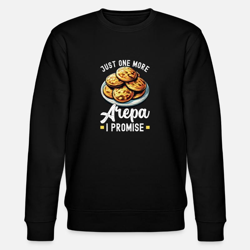 Venezolanische Arepas - Stanley/Stella Unisex Bio-Sweatshirt CHANGER  - Schwarz