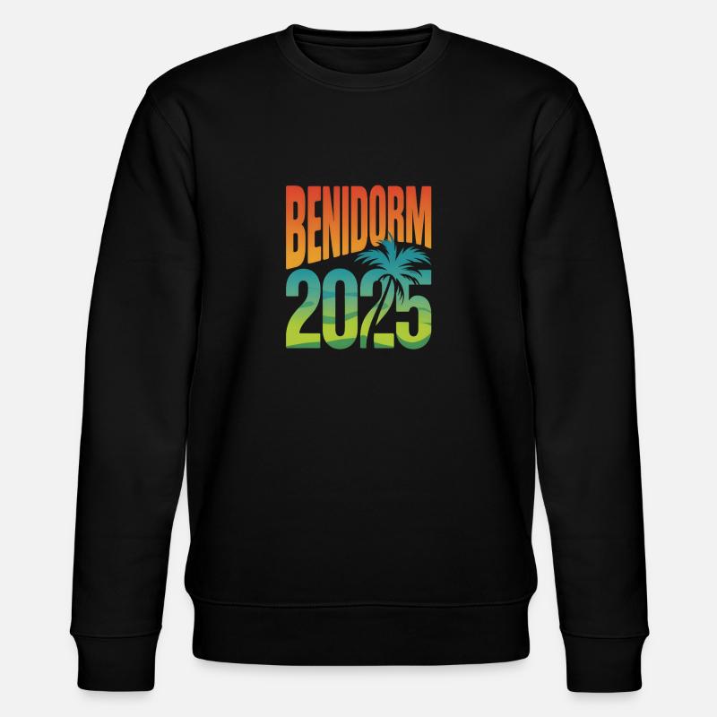 Benidorm 2025 - Stanley/Stella Unisex Bio-Sweatshirt CHANGER  - Schwarz