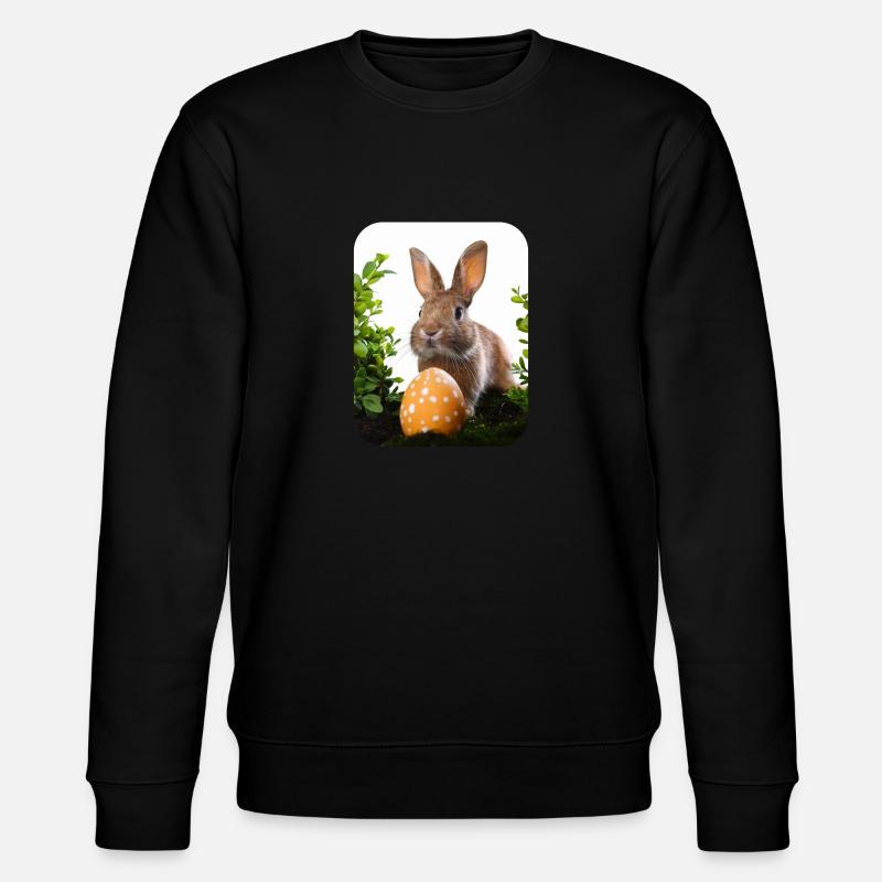 Osterhase - Stanley/Stella Unisex Bio-Sweatshirt CHANGER  - Schwarz