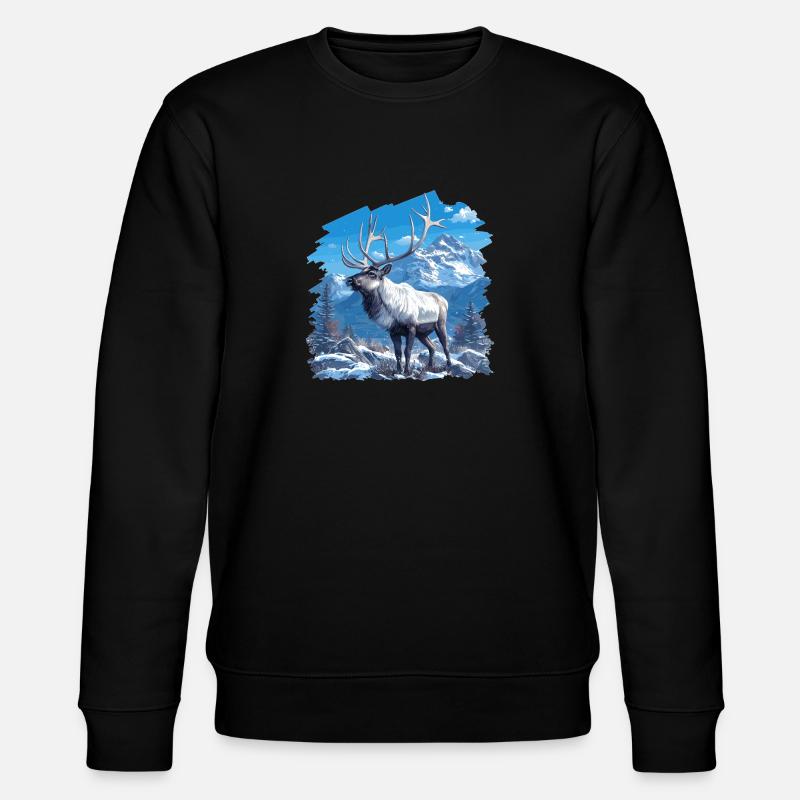 Reindeer Reindeer - Stanley/Stella CHANGER Unisex Organic Sweatshirt - black