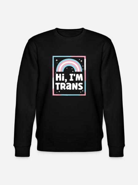 Transgender Trans LGBT Pride - Stanley/Stella CHANGER Unisex Organic Sweatshirt - black