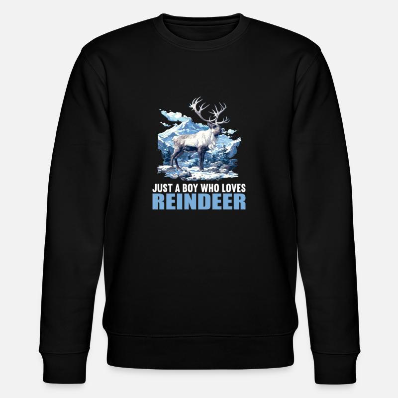 Reindeer Reindeer - Stanley/Stella CHANGER Unisex Organic Sweatshirt - black