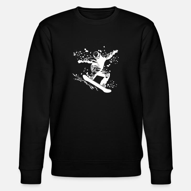 Snowboarder Snowboarding Snowboard - Sweat bio CHANGER Stanley/Stella Unisexe - noir