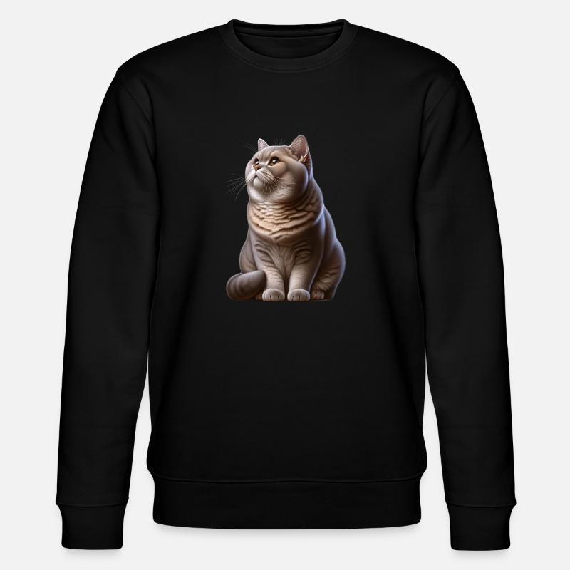 Chat British Shorthair - Sweat bio CHANGER Stanley/Stella Unisexe - noir