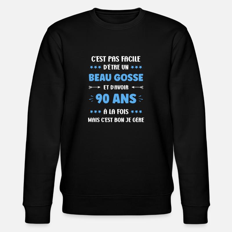 90 ANS - Sweat bio CHANGER Stanley/Stella Unisexe - noir