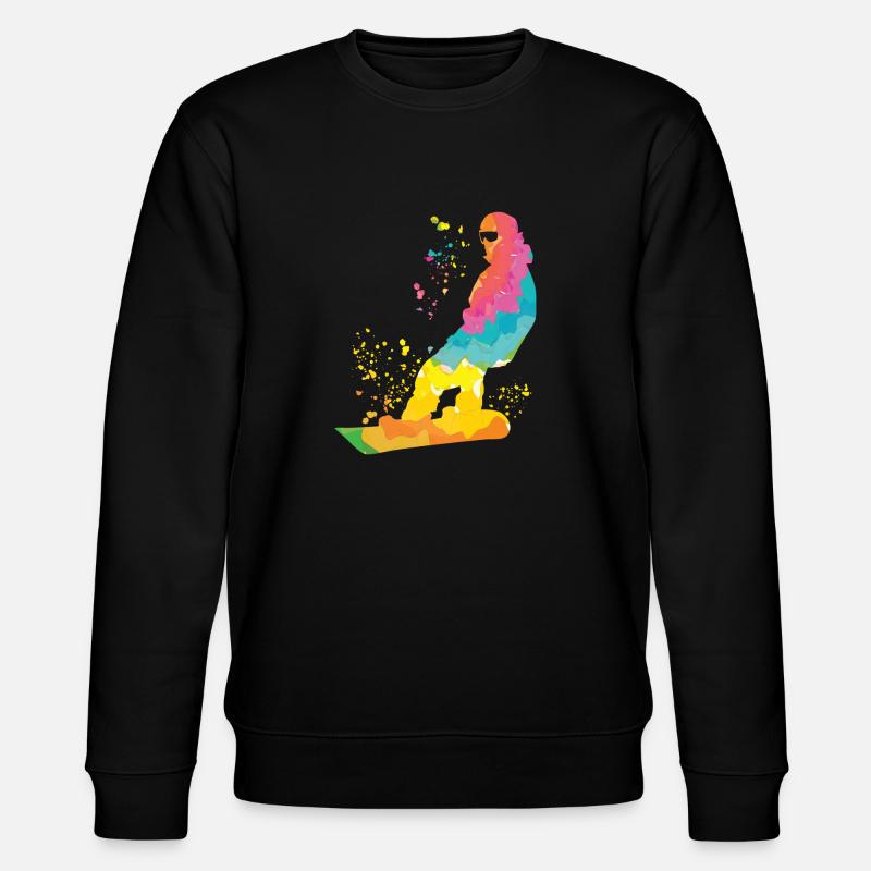 Snowboarder Snowboarding Snowboard - Sweat bio CHANGER Stanley/Stella Unisexe - noir