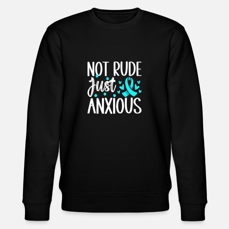 Angststörung Anxiety disorder - Stanley/Stella Unisex Bio-Sweatshirt CHANGER  - Schwarz