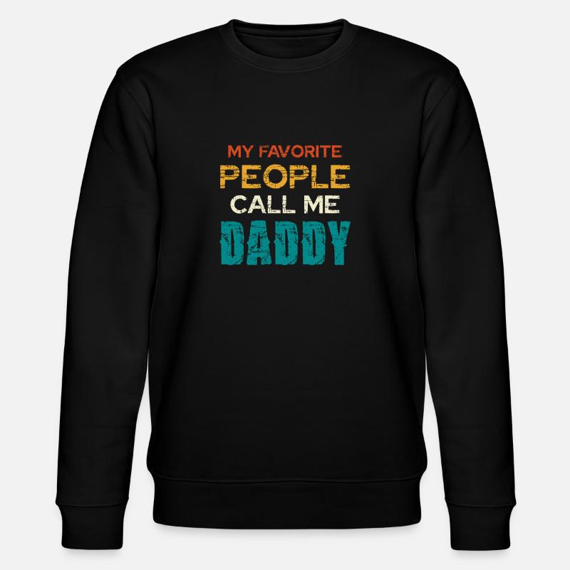 Mes proches m’appellent papa - Sweat bio CHANGER Stanley/Stella Unisexe - noir