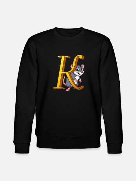LETTER K - Stanley/Stella CHANGER Unisex Organic Sweatshirt - black