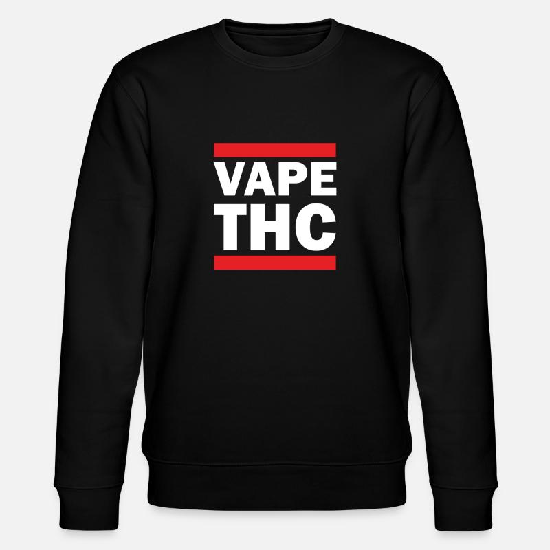 Vape THC White - Stanley/Stella CHANGER Unisex Organic Sweatshirt - black