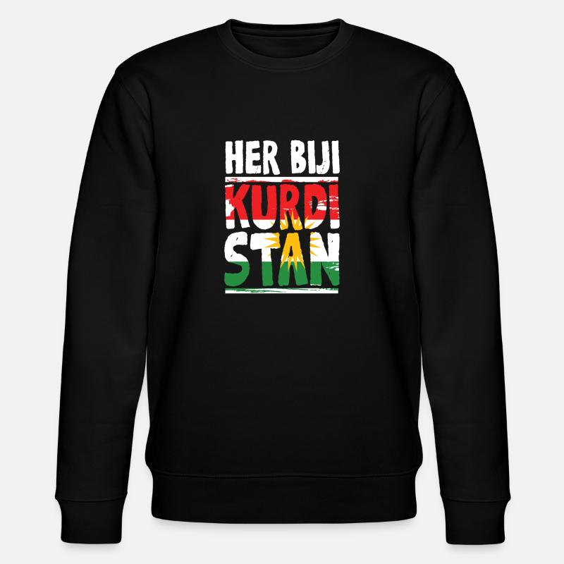 Her Biji Kurdistan Kurde Kurden - Stanley/Stella Unisex Bio-Sweatshirt CHANGER  - Schwarz
