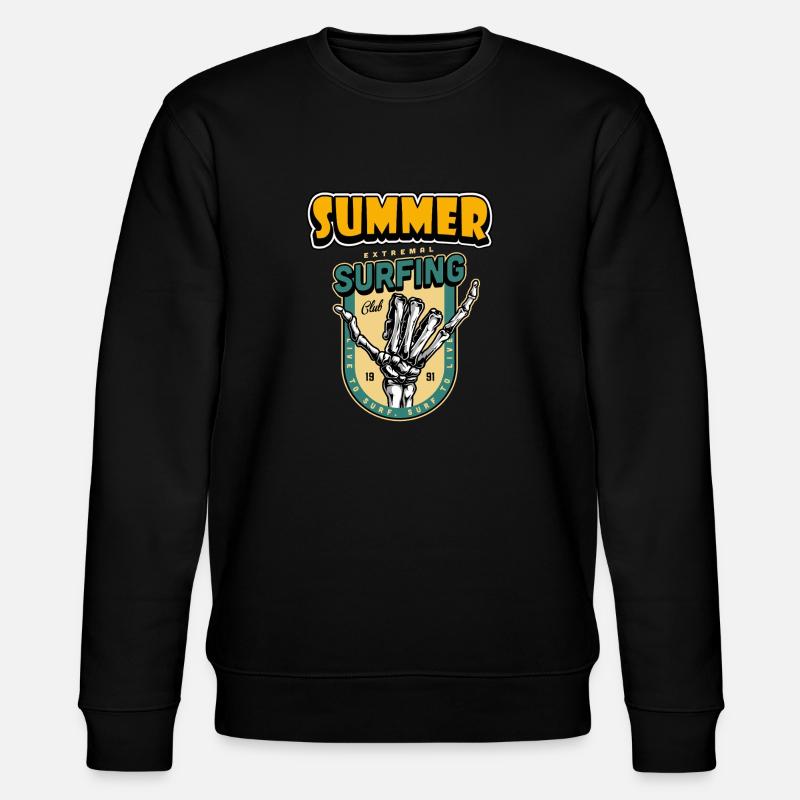 Summer Extremal Surfing Club - Stanley/Stella Unisex Bio-Sweatshirt CHANGER  - Schwarz