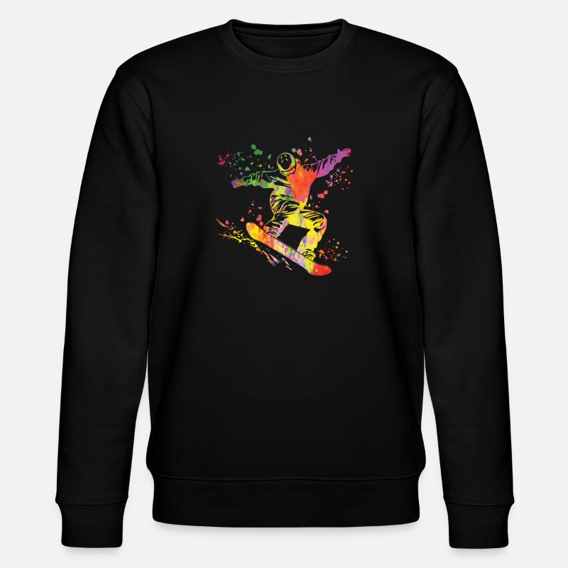 Snowboarder Snowboarding Snowboard - Sweat bio CHANGER Stanley/Stella Unisexe - noir