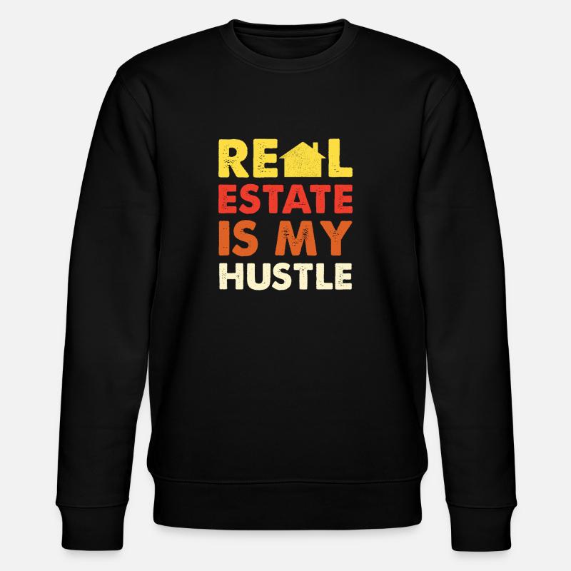 Immobilien Sind Mein Geschäft - Stanley/Stella Unisex Bio-Sweatshirt CHANGER  - Schwarz