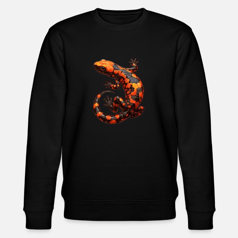 Salamanders Salamander - Stanley/Stella Unisex Bio-Sweatshirt CHANGER  - Schwarz