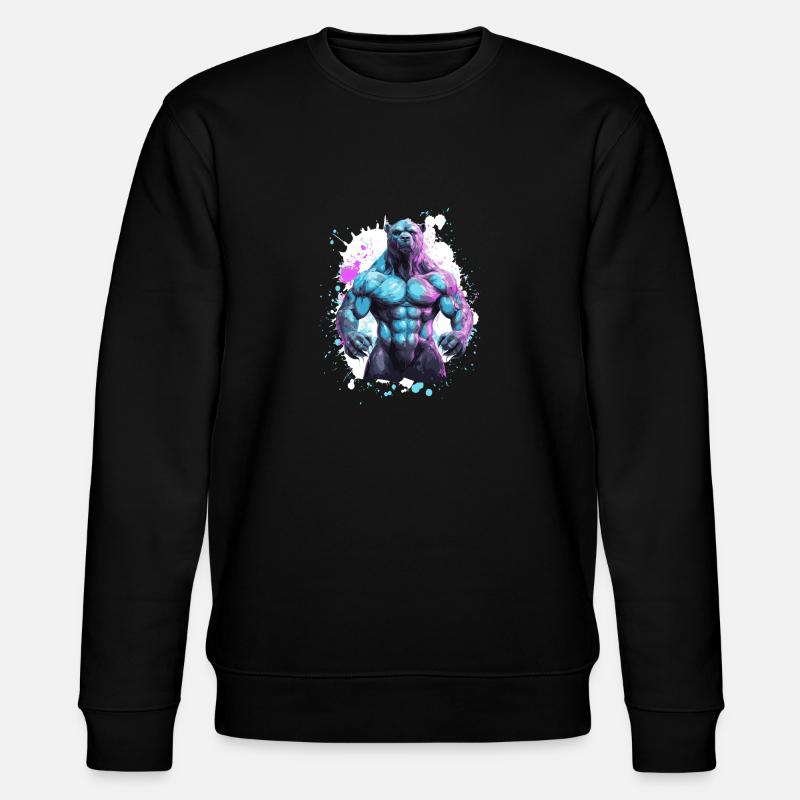 Muscles du grizzli - Sweat bio CHANGER Stanley/Stella Unisexe - noir