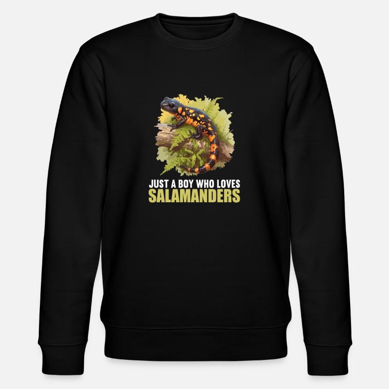 Salamanders Salamander - Stanley/Stella Unisex Bio-Sweatshirt CHANGER  - Schwarz