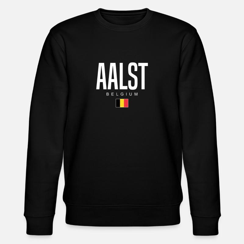 Aalst Belgien - Stanley/Stella Unisex Bio-Sweatshirt CHANGER  - Schwarz