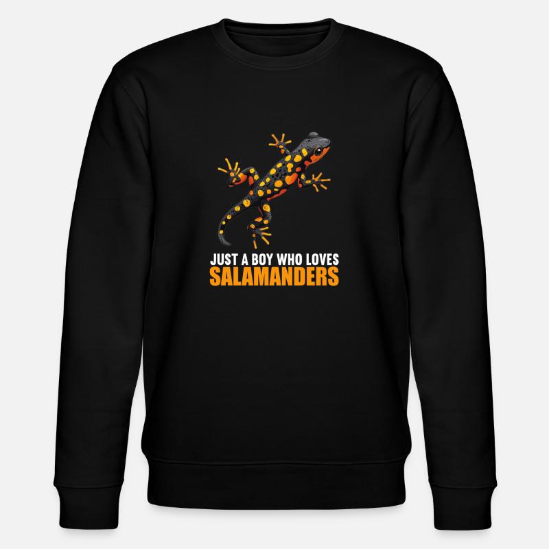 Salamanders Salamander - Stanley/Stella Unisex Bio-Sweatshirt CHANGER  - Schwarz