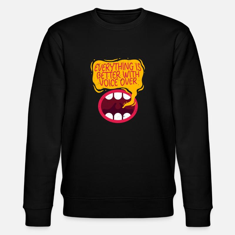 Kommentator Sportmoderator - Stanley/Stella Unisex Bio-Sweatshirt CHANGER  - Schwarz