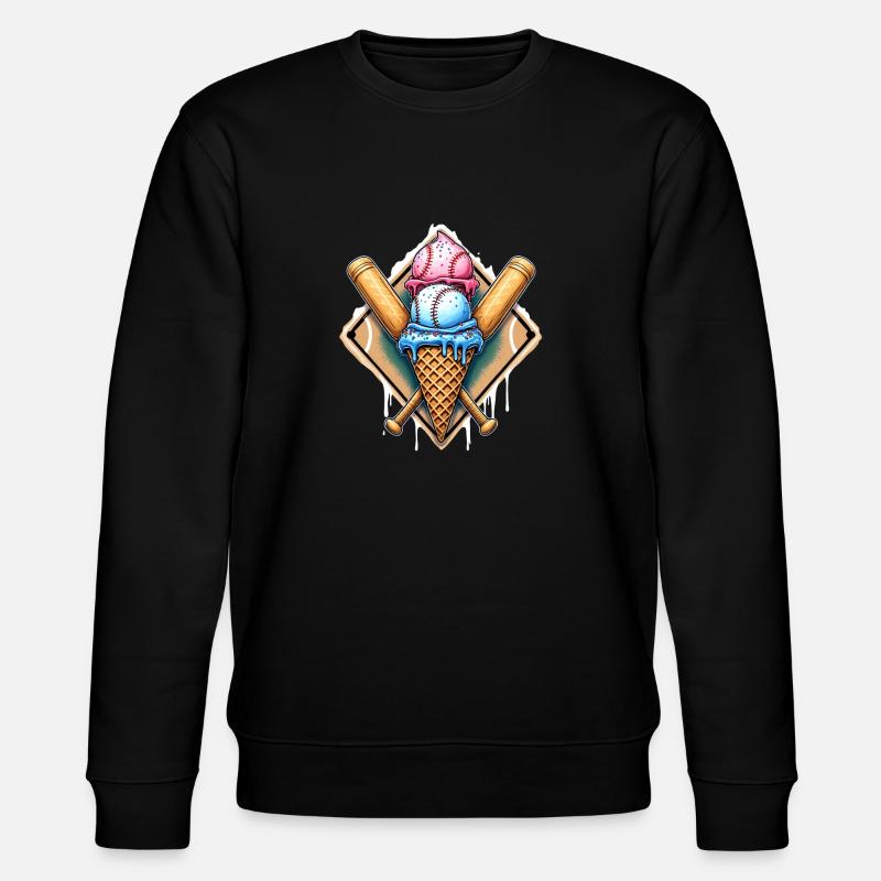 Baseball Batte de baseball - Sweat bio CHANGER Stanley/Stella Unisexe - noir