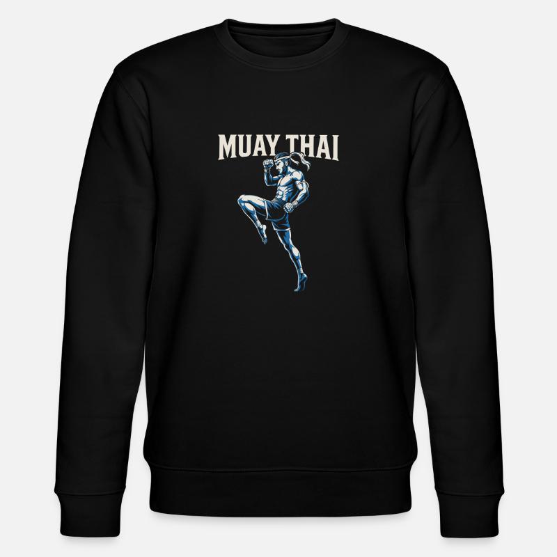 Muay Thai Boxing - Stanley/Stella CHANGER Unisex Organic Sweatshirt - black