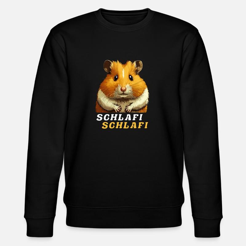 HAMSTER SCHLAFI SCHLAFI - Sweat bio CHANGER Stanley/Stella Unisexe - noir