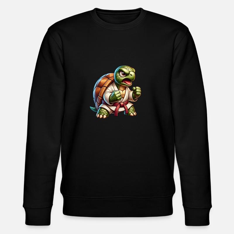Turtle Karate Master - Stanley/Stella CHANGER Unisex Organic Sweatshirt - black