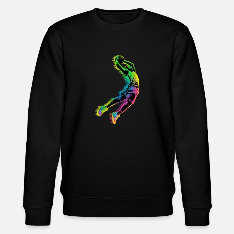 Basketball-dunk - Stanley/Stella Unisex Bio-Sweatshirt CHANGER  - Schwarz