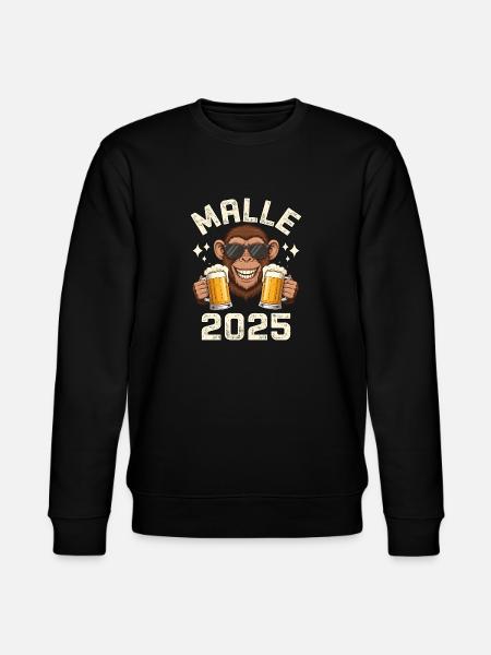 Malle 2025 Monkeys - Stanley/Stella CHANGER Unisex Organic Sweatshirt - black